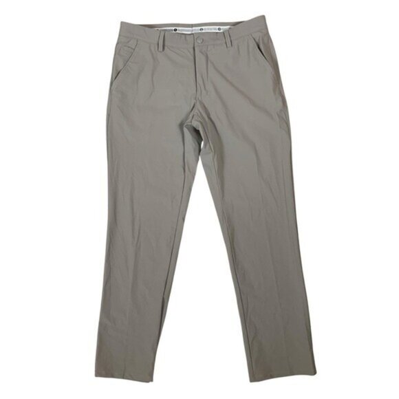Ballin Performance Golf Pants 34 Stone Gray Stretch Lightweight Travel Casual - Picture 1 of 6
